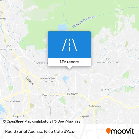 Rue Gabriel Audisio plan