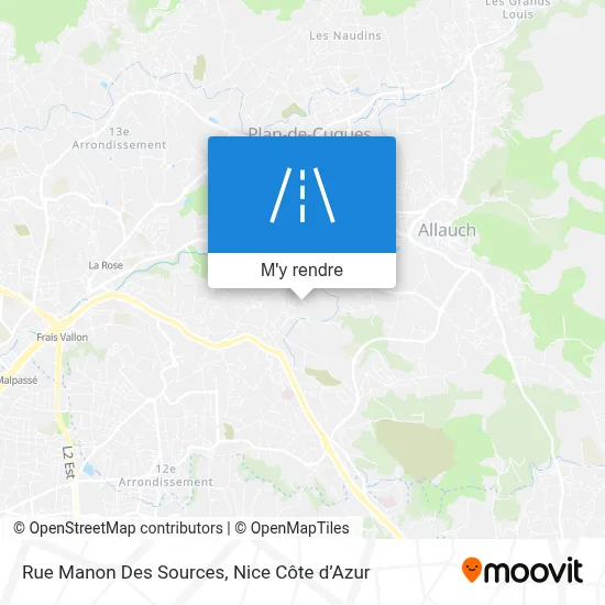 Rue Manon Des Sources plan