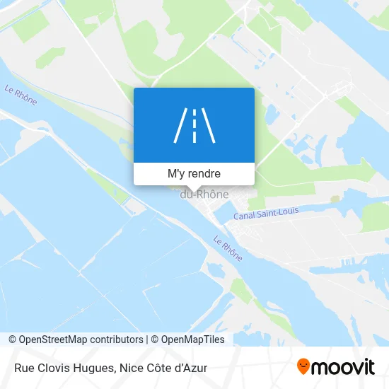 Rue Clovis Hugues plan
