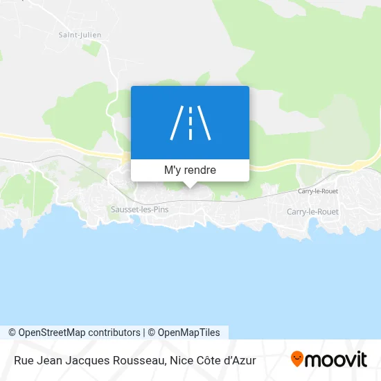 Rue Jean Jacques Rousseau plan