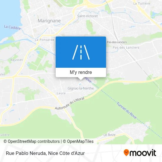 Rue Pablo Neruda plan