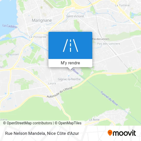 Rue Nelson Mandela plan