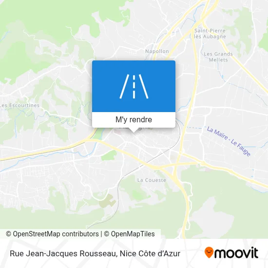 Rue Jean-Jacques Rousseau plan
