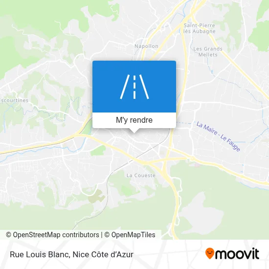 Rue Louis Blanc plan