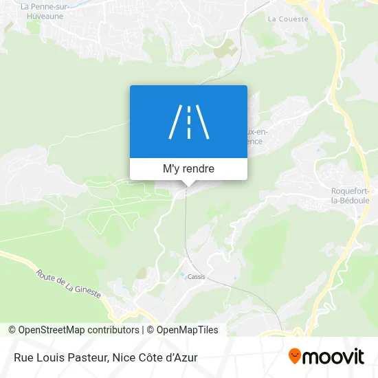 Rue Louis Pasteur plan