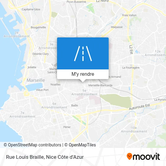Rue Louis Braille plan