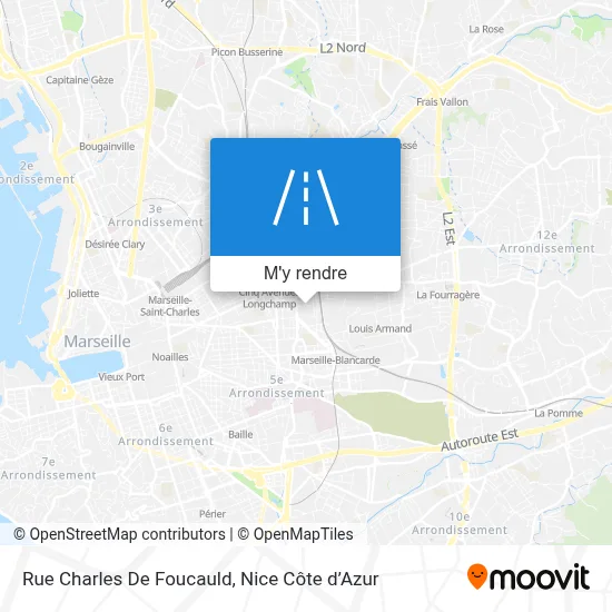 Rue Charles De Foucauld plan