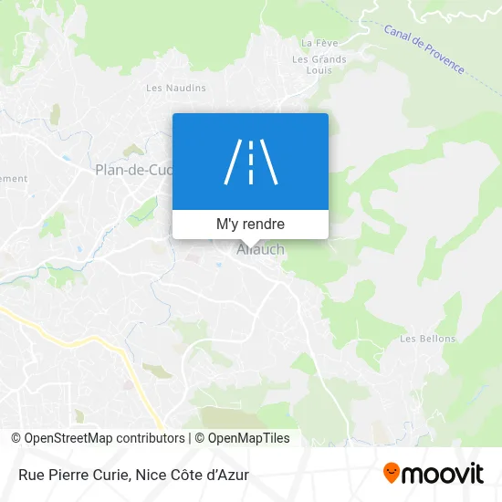 Rue Pierre Curie plan