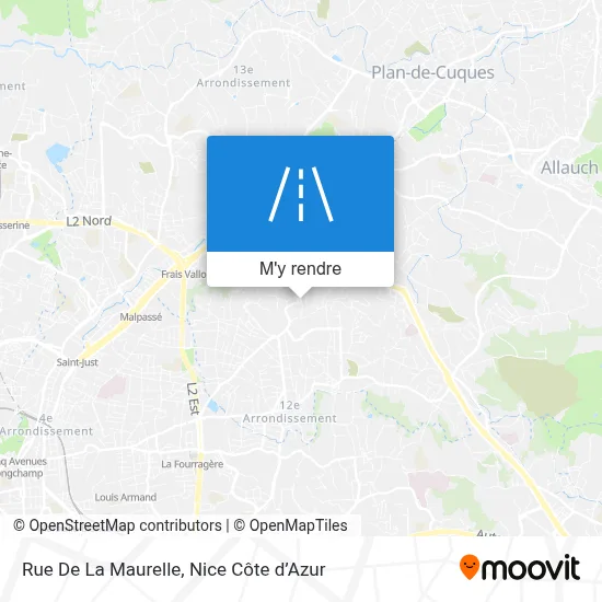 Rue De La Maurelle plan
