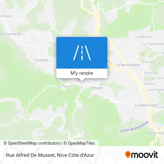 Rue Alfred De Musset plan