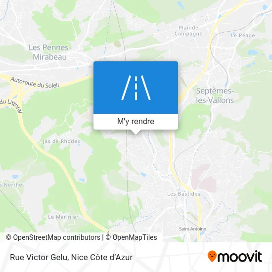 Rue Victor Gelu plan