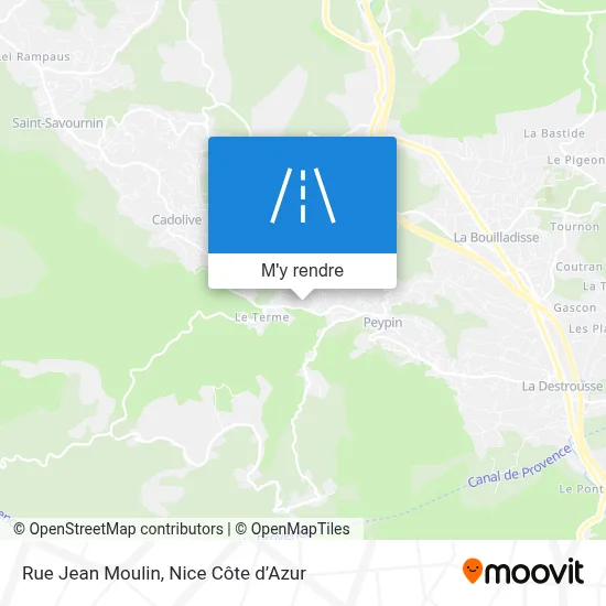 Rue Jean Moulin plan