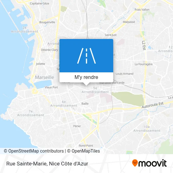 Rue Sainte-Marie plan