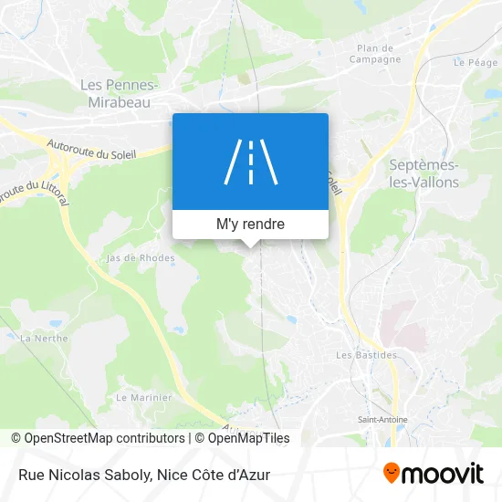 Rue Nicolas Saboly plan