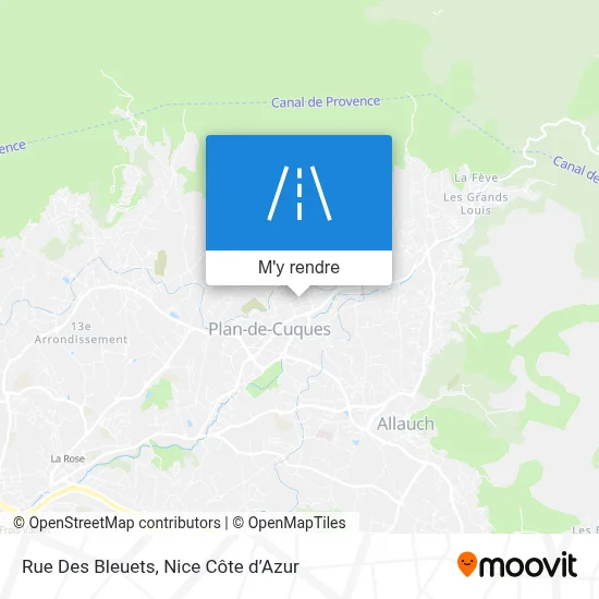 Rue Des Bleuets plan