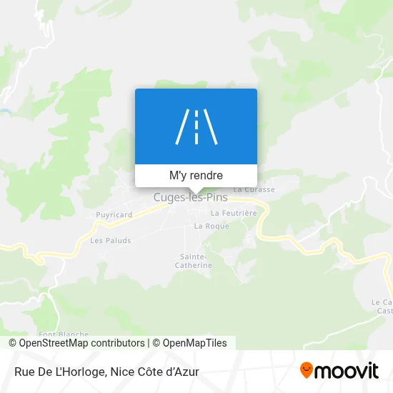Rue De L'Horloge plan