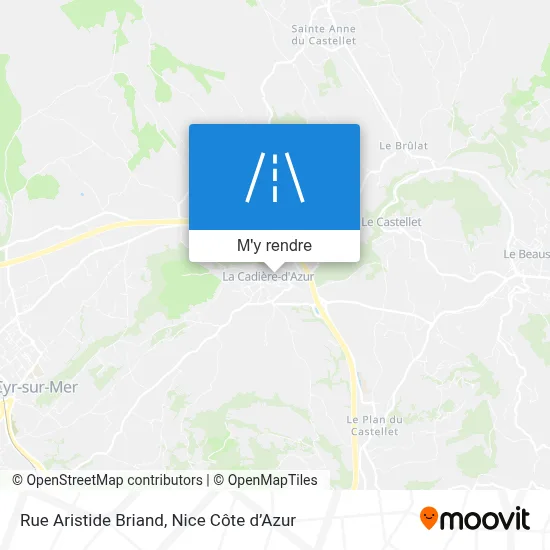 Rue Aristide Briand plan