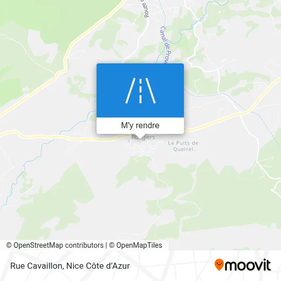 Rue Cavaillon plan
