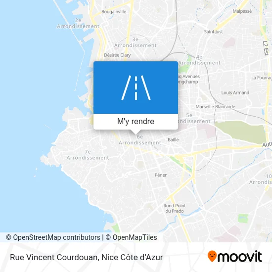 Rue Vincent Courdouan plan