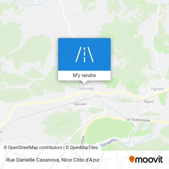 Rue Danielle Casanova plan