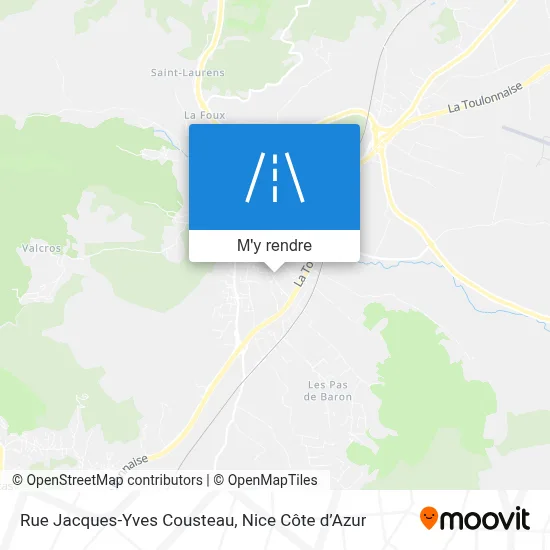 Rue Jacques-Yves Cousteau plan