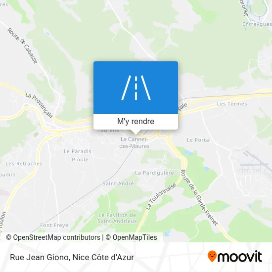 Rue Jean Giono plan