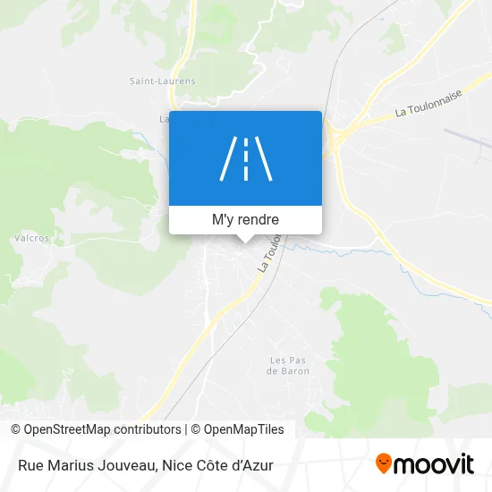 Rue Marius Jouveau plan