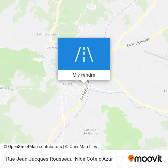 Rue Jean Jacques Rousseau plan