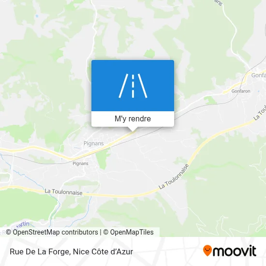 Rue De La Forge plan