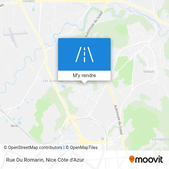 Rue Du Romarin plan
