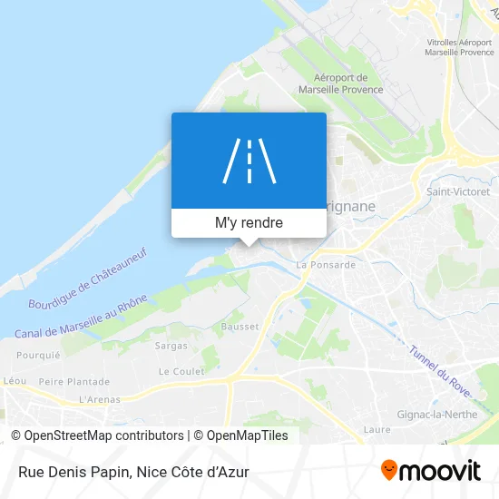 Rue Denis Papin plan
