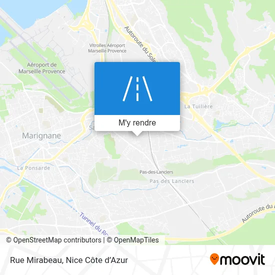 Rue Mirabeau plan