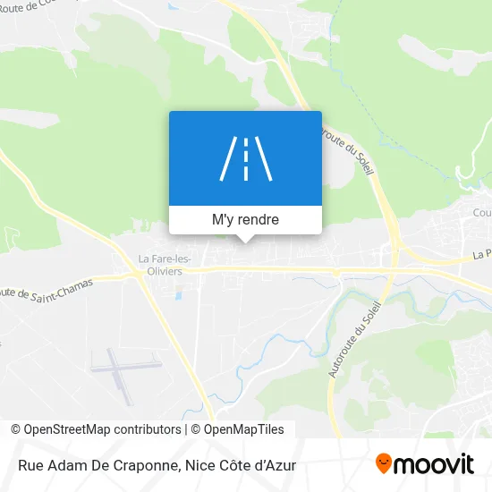 Rue Adam De Craponne plan
