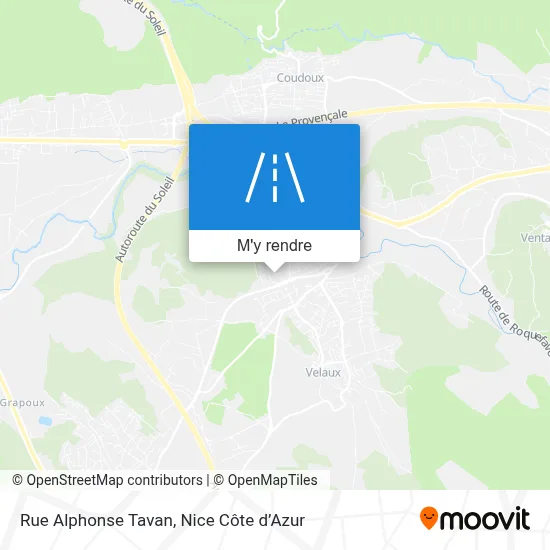 Rue Alphonse Tavan plan