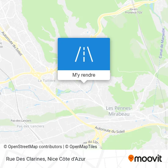 Rue Des Clarines plan
