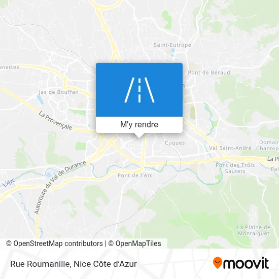 Rue Roumanille plan