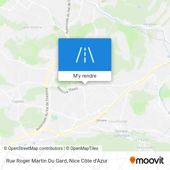 Rue Roger Martin Du Gard plan