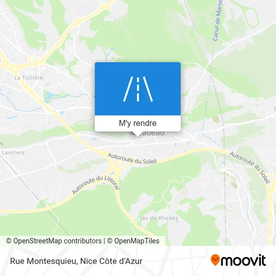 Rue Montesquieu plan