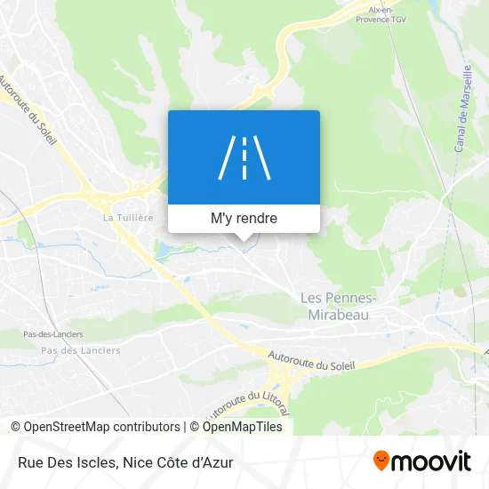 Rue Des Iscles plan