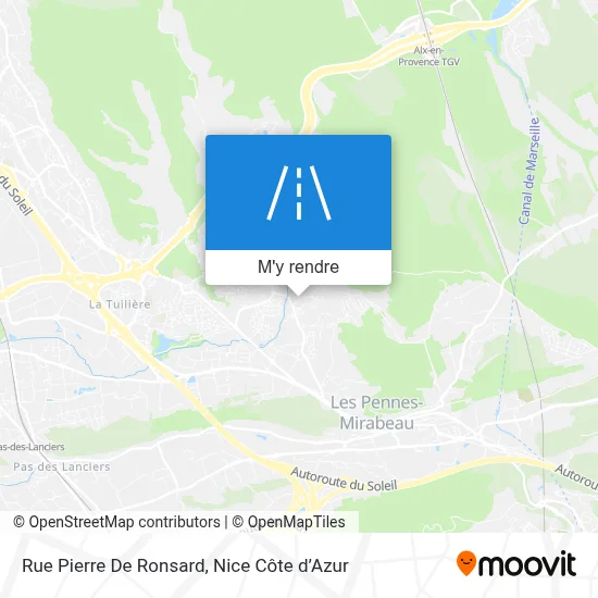 Rue Pierre De Ronsard plan