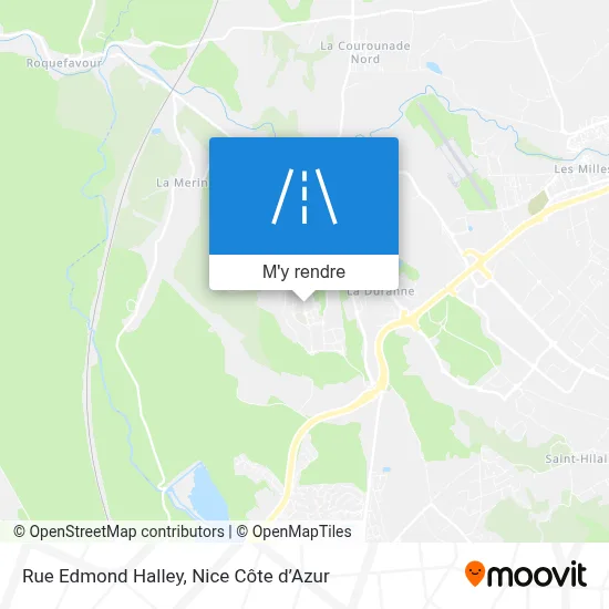 Rue Edmond Halley plan
