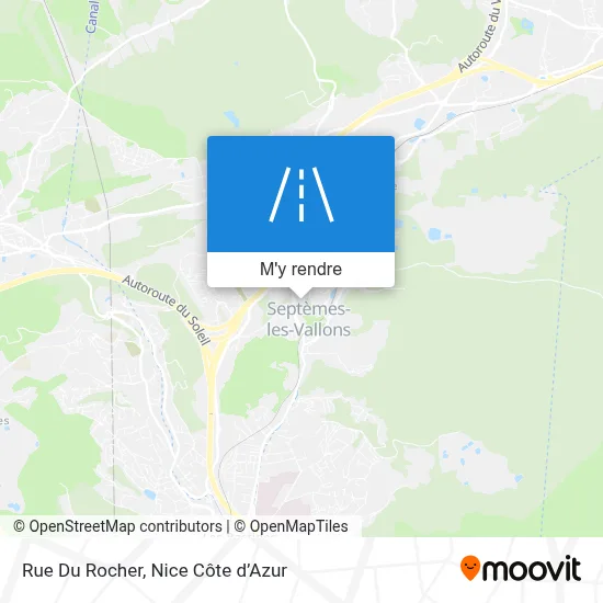 Rue Du Rocher plan