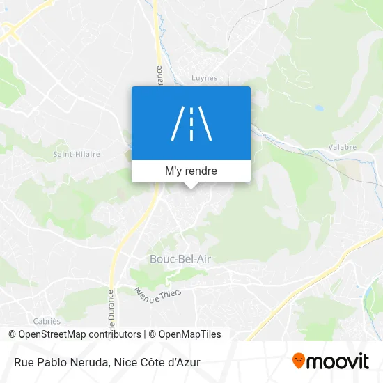 Rue Pablo Neruda plan