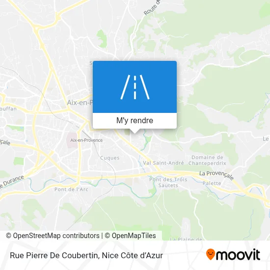 Rue Pierre De Coubertin plan