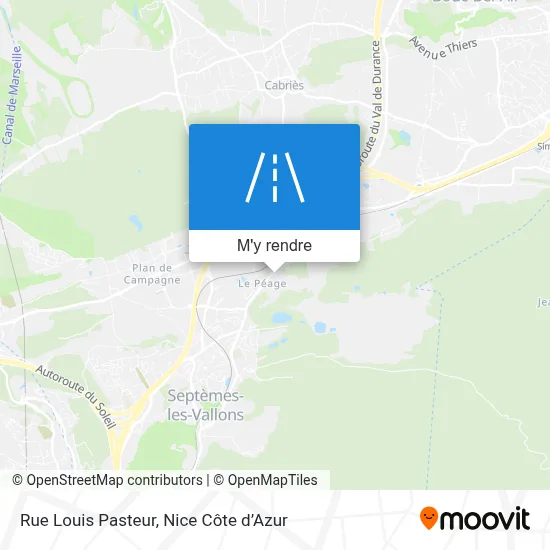 Rue Louis Pasteur plan