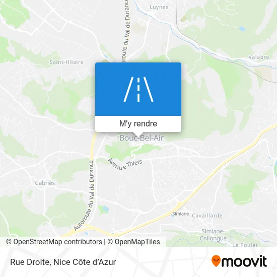 Rue Droite plan
