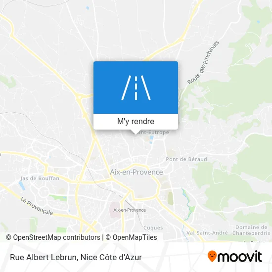 Rue Albert Lebrun plan