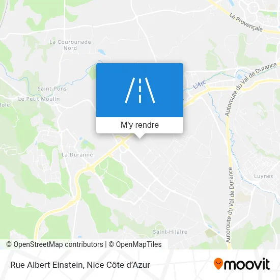 Rue Albert Einstein plan