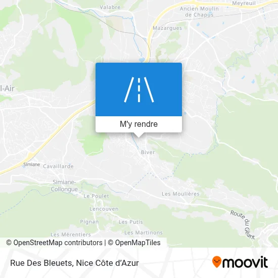 Rue Des Bleuets plan