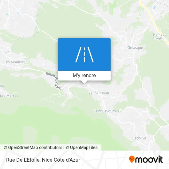 Rue De L'Etoile plan